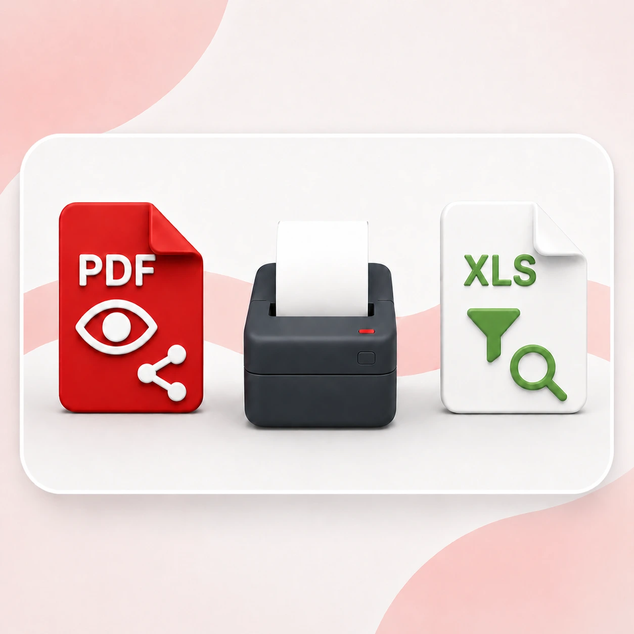 Format laporan Goe POS dalam PDF, cetak struk, dan Excel